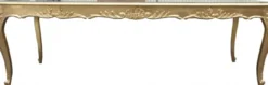 Casa Padrino Barock Esstisch Gold 250 x 100 x 84 cm - Massivholz Luxus Esszimmertisch