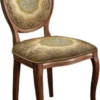 Casa Padrino Barock Esszimmerstuhl Set Mehrfarbig / Braun - 6 Handgefertigte Massivholz Küchen Stühle im Barockstil - Barock Esszimmer Möbel