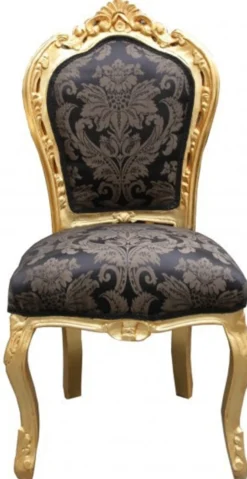 Casa Padrino Barock Esszimmer Set 4 Stühle ohne Armlehnen + 2 Stühle mit Armlehnen - Möbel Antik Stil