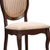 Casa Padrino Barock Esszimmerstuhl Set Beige / Gold / Dunkelbraun 47 x 44 x H. 97 cm - Küchen Stühle 6er Set - Barock Esszimmer Möbel