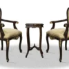 Casa Padrino Barock Esszimmerstuhl Set mit Beistelltisch - Barock Möbel