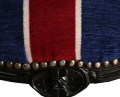 Casa Padrino Barock Esszimmer Stuhl Union Jack / Schwarz - Möbel Antik Stil