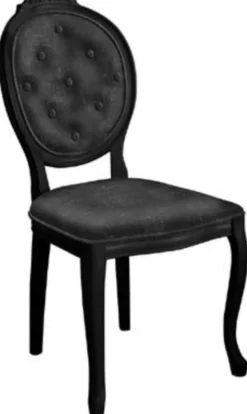 Casa Padrino Barock Esszimmerstuhl Set Schwarz - 6 Handgefertigte Küchen Stühle im Barockstil - Barock Esszimmer Möbel