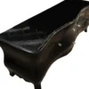 Casa Padrino Barock Fernsehkommode Luxus Sideboard Schwarz Hochglanz 173 x 62 x 52 cm