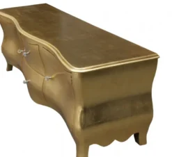 Casa Padrino Barock Fernsehkommode Gold Antik-Look 173 cm - Fernsehschrank - Sideboard