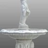 Casa Padrino Barock Fontäne / Springbrunnen Dame mit Wasserkrügen Ø 145 x H. 225 cm - Gartenbrunnen