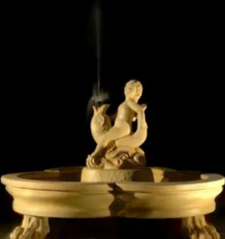 Casa Padrino Barock Gartenbrunnen / Springbrunnen Ø 185 x H. 130 cm - Prunkvoller Brunnen im Barockstil