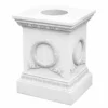 Casa Padrino Barock Garten Deko Sockel Weiß H. 74 cm - Barock Garten Accessoires