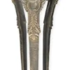 Casa Padrino Barock Garten Deko Blumentopfständer Antik Messing Ø 31,5 x H. 80 cm - Gusseisen Pflanzentopfständer im Barockstil - Barock Garten Deko - Barock Terrassen Deko Accessoires