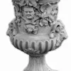 Casa Padrino Barock Garten Deko Blumentopf Grau Ø 84 x H. 130 cm - Prunkvoller Pflanzentopf im Barockstil - Barock Garten Deko - Barock Terrassen Deko - Barock Deko Accessoires