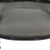 Casa Padrino Barock Hunde & Katzen Sofa im Antik Stil Grau/Schwarz 71,5 x 53 x 41 cm