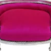 Casa Padrino Barock Hunde & Katzen Sofa im Antik Stil, Pink/Silber, Länge 71,5 cm, Breite 53 cm, Höhe 41 cm
