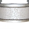 Casa Padrino Barock Hunde & Katzen Sofa - Luxuriöser Hundesessel in Silber, Grau gemustert, 71,5 x 53 x 41 cm
