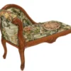 Casa Padrino Barock Kinder Chaiselongue Mod2 Gobelin Braun 109 x 49 x 72 cm - Antik Stil