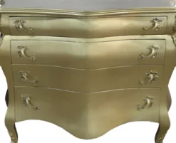 Casa Padrino Barock Kommode Gold, 120 x 56 x 92 cm - Handgefertigte Luxus Kommode im Antik Stil