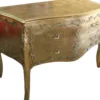 Casa Padrino Barock Kommode Gold 130 cm - Handgefertigt aus massivem Holz - Luxus Kommode im Antik Stil