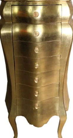Casa Padrino Barock Kommode im Antik-Look Gold - Massivholz - 130,5 x 68 x 49 cm