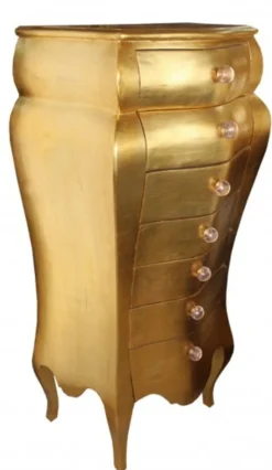 Casa Padrino Barock Kommode im Antik Stil, Blattgold, 131 x 68 x 46 cm
