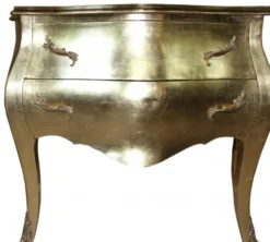 Casa Padrino Barock Kommode im Antik Stil in Gold, Breite 100 cm, Höhe 85 cm, Tiefe 52 cm