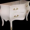Casa Padrino Barock Kommode im Antik Stil in Rosa und Gold, 130 x 87 x 58 cm - Luxus Barock Möbel
