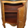 Casa Padrino Barock Kommode Mahagoni Hellbraun mit Marmorplatte - 88 x 40 x 87 cm