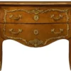 Casa Padrino Barock Kommode mit 2 Schubladen Antik Braun / Messing - Handgefertigte Massivholz Kommode im Barockstil - Handgefertigte Barock Möbel - Edel & Prunkvoll