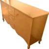 Casa Padrino Barock Kommode mit 2 Türen und 3 Schubladen Gold 160 x 45 x H. 87 cm - Modernes Barock Sideboard - Barock Wohnzimmermöbel