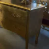 Casa Padrino Barock Kommode mit 2 Schubladen Gold - Handgefertigte Massivholz Kommode im Barockstil - Schlafzimmer Möbel im Barockstil - Barock Möbel