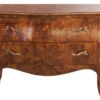 Casa Padrino Barock Kommode Mahagoni Braun mit messingfarbenen Metallgriffen 126 cm - Hotel Collection