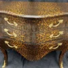Casa Padrino Barock Kommode mit 3 Schubladen Leopard / Gold - Handgefertigte Massivholz Kommode im Barockstil - Schlafzimmer Möbel im Barockstil - Barock Möbel - Barock Einrichtung