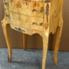 Casa Padrino Barock Kommode Vogelaugen Ahorn - Handgefertigte Massivholz Nachtkommode im Barockstil - Antik Stil Nachttisch - Beistelltisch mit 2 Schubladen - Handgefertigte Barock Möbel