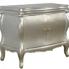 Casa Padrino Barock Kommode Vienna im Antik Stil Silber massives Mahagoni Holz 95 x 53 x 86 cm