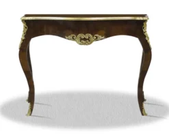 Casa Padrino Barock Konsole im Antik Stil Mahagonibraun Gold 100 x 40 x H. 85 cm