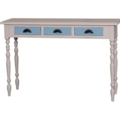Casa Padrino Barock Konsole mit 3 Schubladen 120 cm - Konsolentisch Landhaus Stil Sideboard Schrank Wandkonsole
