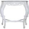 Casa Padrino Barock Konsolentisch im Antik Stil Weiß - Shabby Chic - Medium Size - 82 x 36 x 75 cm