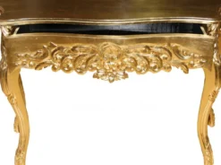 Casa Padrino Barock Konsolentisch Gold mit Schubladen, Damen Schminktisch, Antik Stil, B 116 cm x H 77 cm x T 36 cm