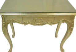 Casa Padrino Barock Konsolentisch Gold mit Schubladen, Damen Schminktisch im Antik Stil, 101 x 44 x 84 cm