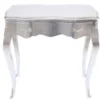 Casa Padrino Barock Konsolentisch Silber mit Schublade 80 x 40 x 75 cm - Antik Stil Beistelltisch