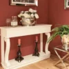Casa Padrino Barock Konsole Weiss - Luxus Konsolentisch Sideboard im Antik Stil - 140 x 100 x 45 cm