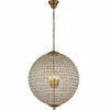 Casa Padrino Barock Kristall Kronleuchter Gold Ø 61 x H. 80 cm - Barock Leuchten