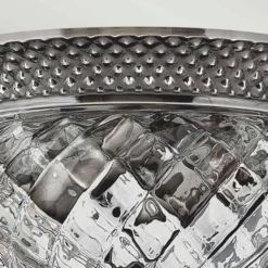 Casa Padrino Barock Kristall Deckenleuchte Antik Silber Ø 40,6 cm