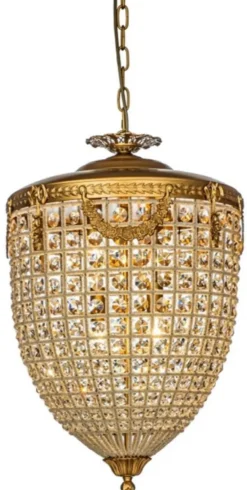 Casa Padrino Barock Kristall Kronleuchter Gold Ø 60 x H. 85 cm - Barock Leuchten