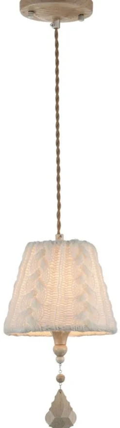 Casa Padrino Barock Kristall Hängeleuchte, Metall und Kristallglas, Beige, Ø 18 x H. 35 cm