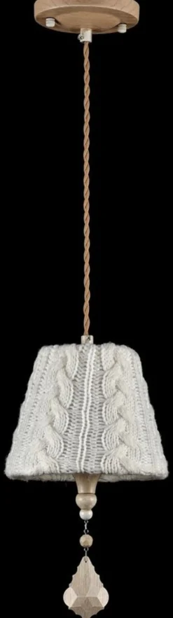 Casa Padrino Barock Kristall Hängeleuchte, Metall und Kristallglas, Beige, Ø 18 x H. 35 cm