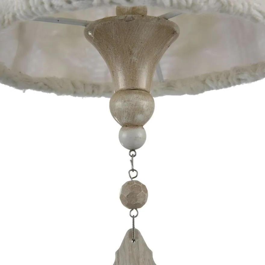 Casa Padrino Barock Kristall Hängeleuchte, Metall und Kristallglas, Beige, Ø 18 x H. 35 cm
