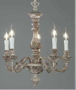 Casa Padrino Barock Kronleuchter Ø 52 x H. 55 cm 5-flammig - Handgefertigte Leuchte aus Italien - Barock Leuchten