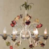 Casa Padrino Barock Kronleuchter Ø 62 x H. 65 cm 6-flammig - Handgefertigte Leuchte aus Italien - Barock Leuchten