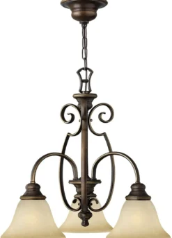 Casa Padrino Barock Kronleuchter Antik Bronze / Vintage Alabaster Ø 57,1 x H. 53,3 cm - Wohnzimmer Leuchten im Barockstil