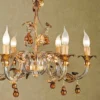 Casa Padrino Barock Kronleuchter Gold Ø 70 x H. 55 cm 6-flammig - Handgefertigte Leuchte aus Italien - Barock Leuchten