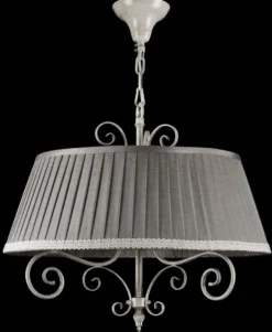 Casa Padrino Barock Kronleuchter im antiken Stil in Beige und Grau Ø 50 x H. 44 cm - Luxus Beleuchtung